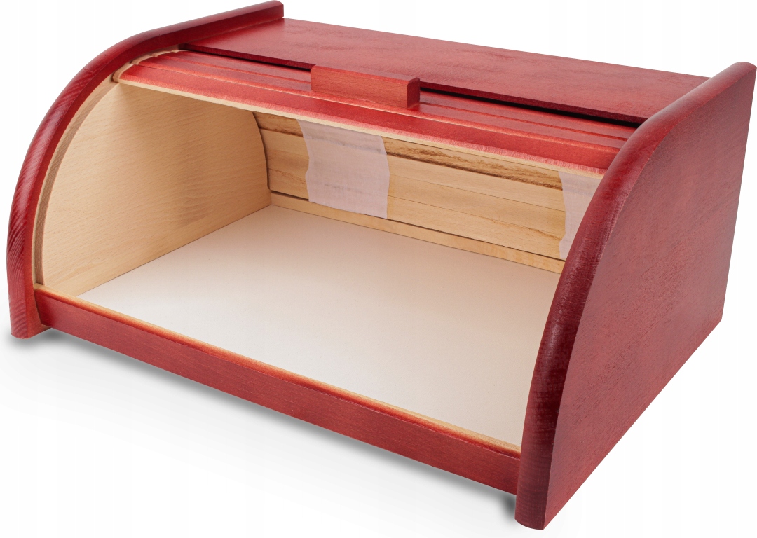 CHLEBAK POJEMNIK NA PIECZYWO CHLEB DREWNIANY DUŻY WIŚNIOWY TRADYCYJNY Stan opakowania oryginalne