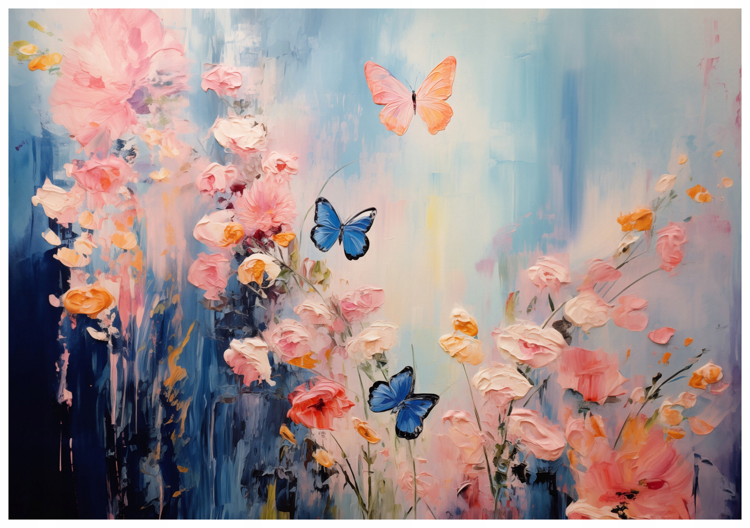 Fototapeta Biele pivonky s motýľom na pozadí 400x280 jemnosť lepidlo