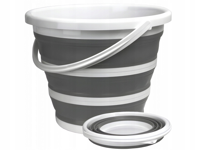 WIADRO SILKONOWE SKŁADANE 10L