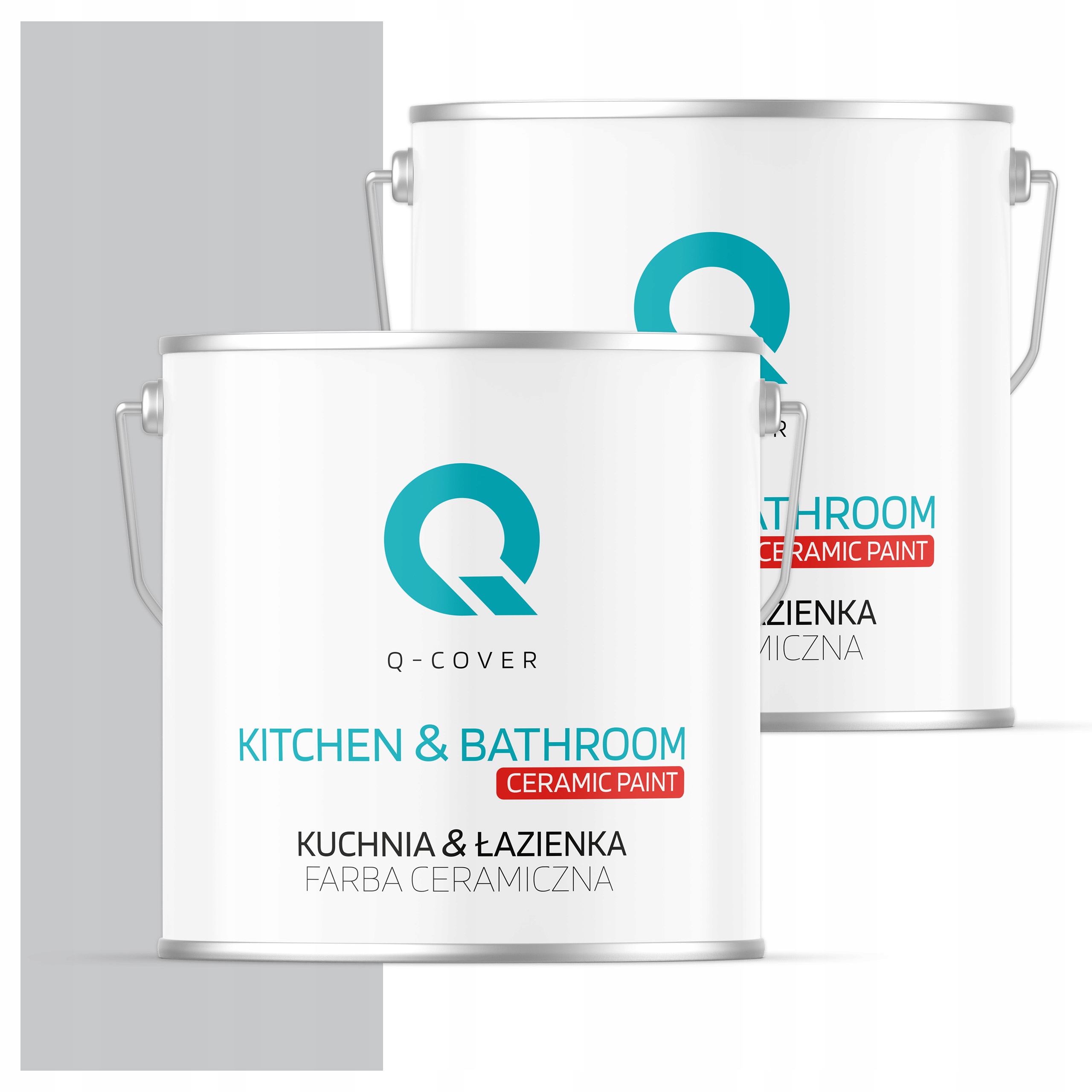 Farba do kuchyne a kúpeľne Umývateľná 5L Hlboká matná farba Šedá svetlá H1061