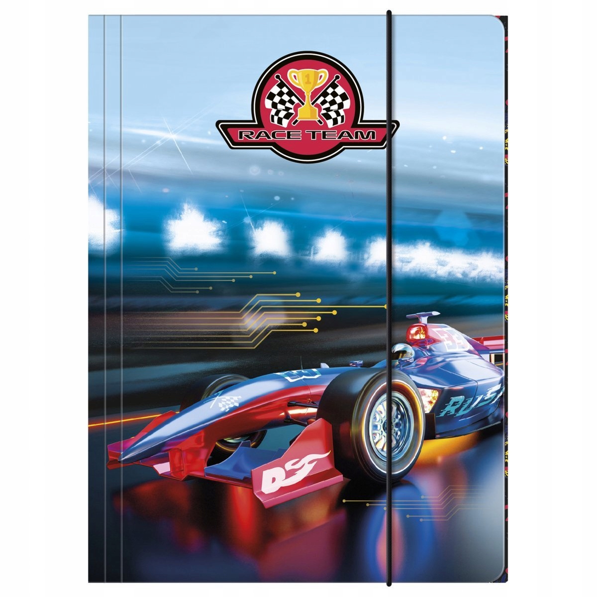 

Teczka Derform Kidea A4+ Z Gumką Race Team