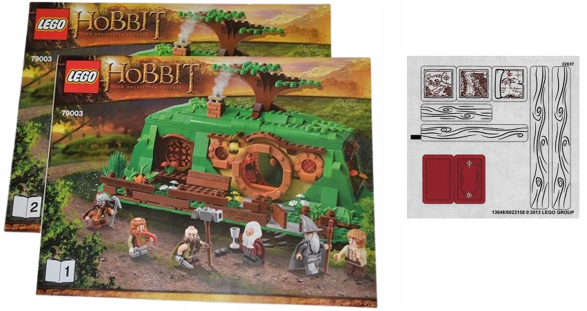 Lego Instrukcja Naklejki The Hobbit An Unexpected Gathering 79003 2013r.