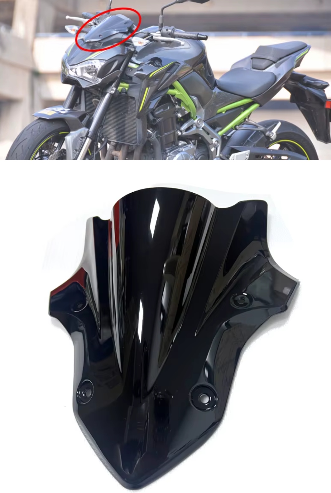 Kawasaki Z 900 Z900 17 19 2017 2019 motocyklové sklo krytka víka TopX