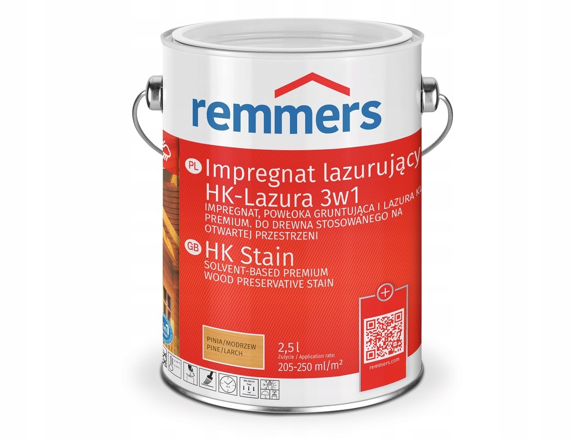 Impregnat lazurujący HK-Lazura 3w1 2,5L orzech