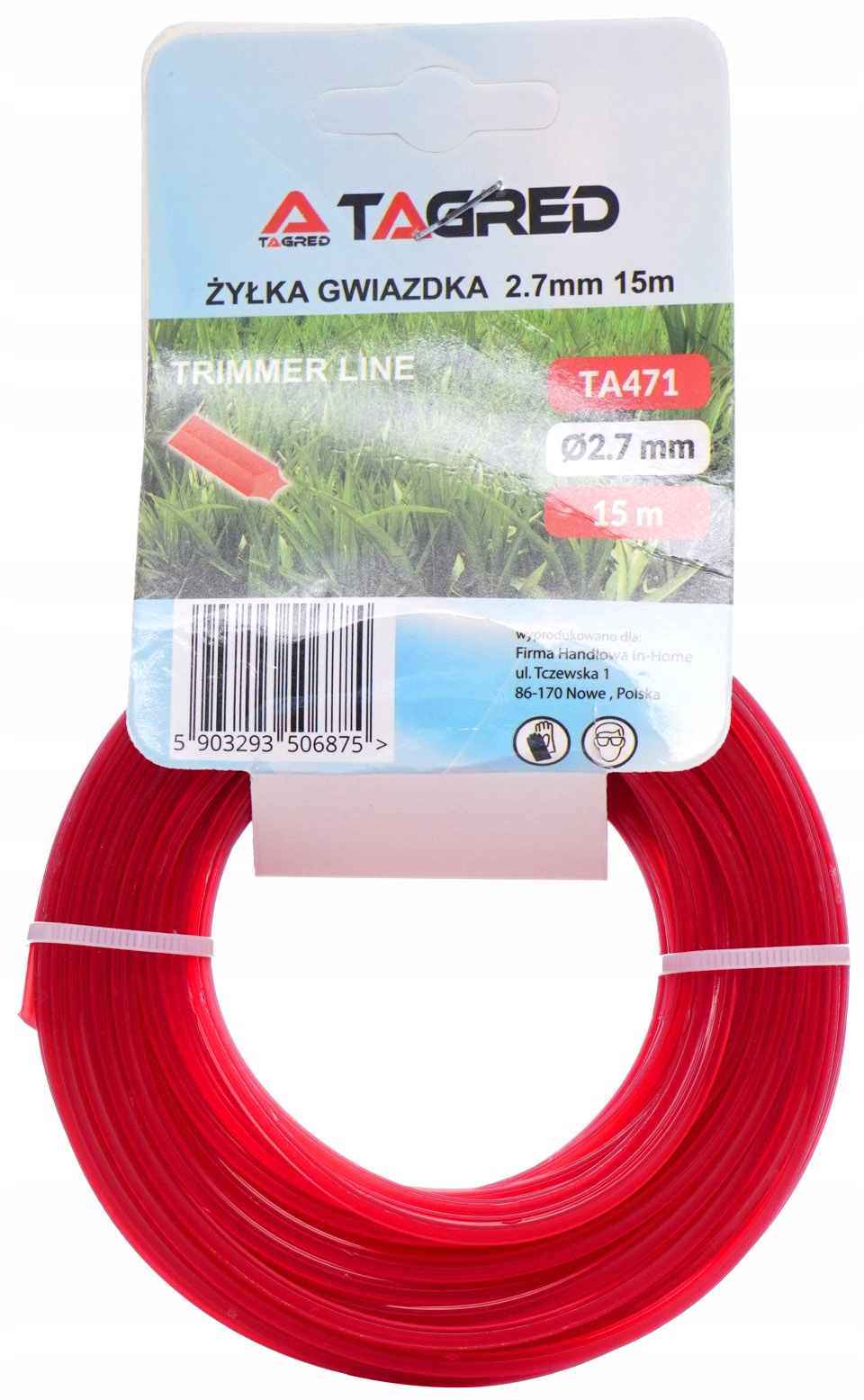 

Żyłka Do Kosy Spalinowej Gwiazdka 2.7mm 15m, Mocna