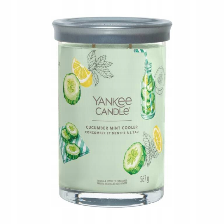 Okurka máta osvěžovač Yankee Candle tumbler 2 knoty