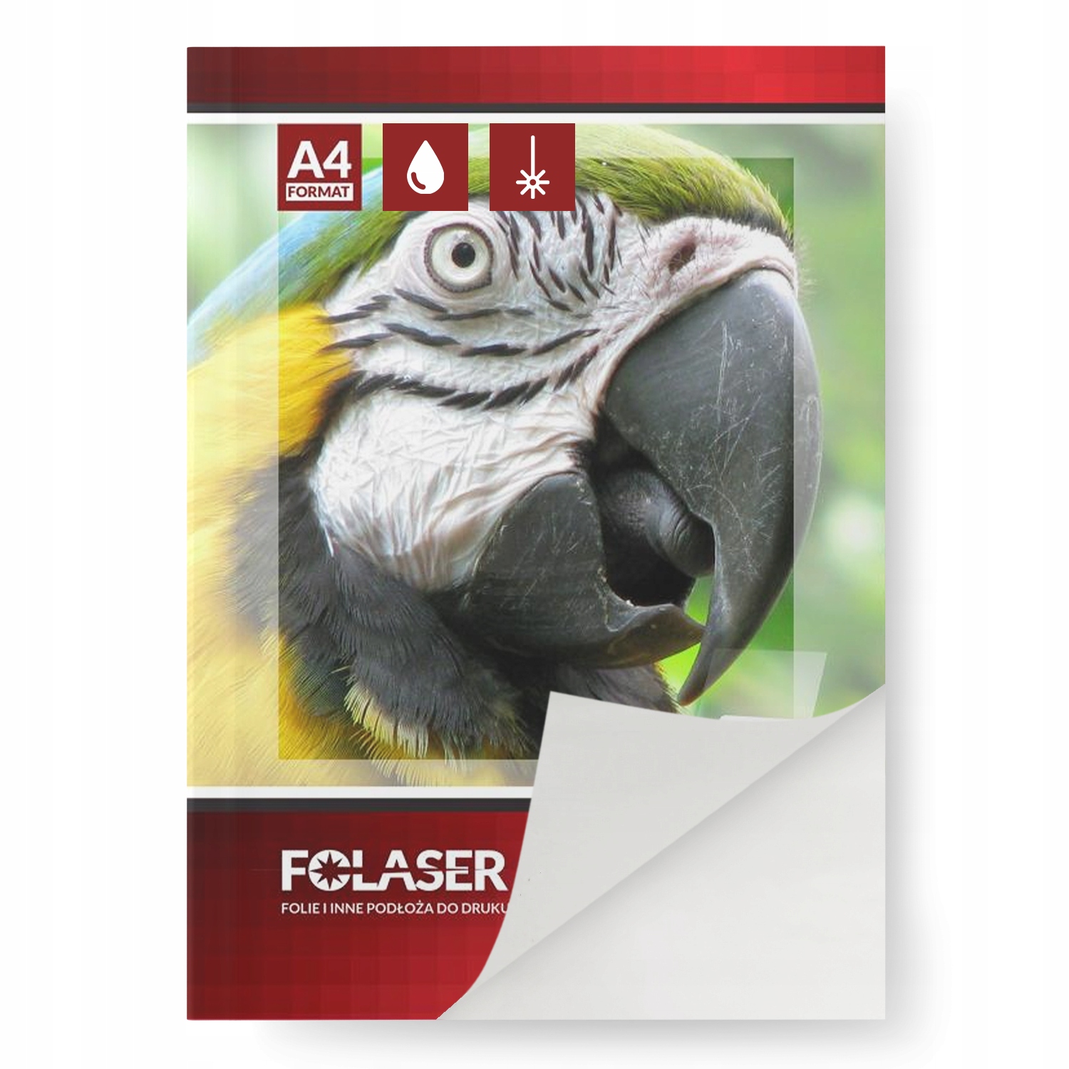 Folia samoprzylepna biała matowa do druku atramentowego i laserowego 50A4