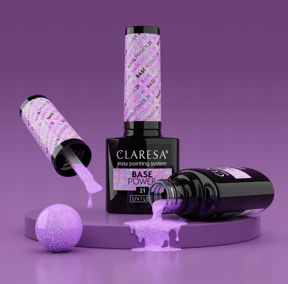 CLARESA Base Power 21 Baza Hybrydowa do paznokci 5g bezkwasowa Marka Claresa