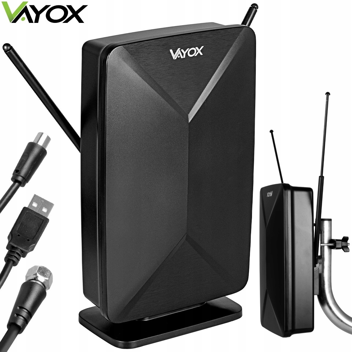 Venkovní Pokojová Anténa DVBT2 Pro Pozemní Kombo Tv 4K Lte Vhf Uhf Vayox