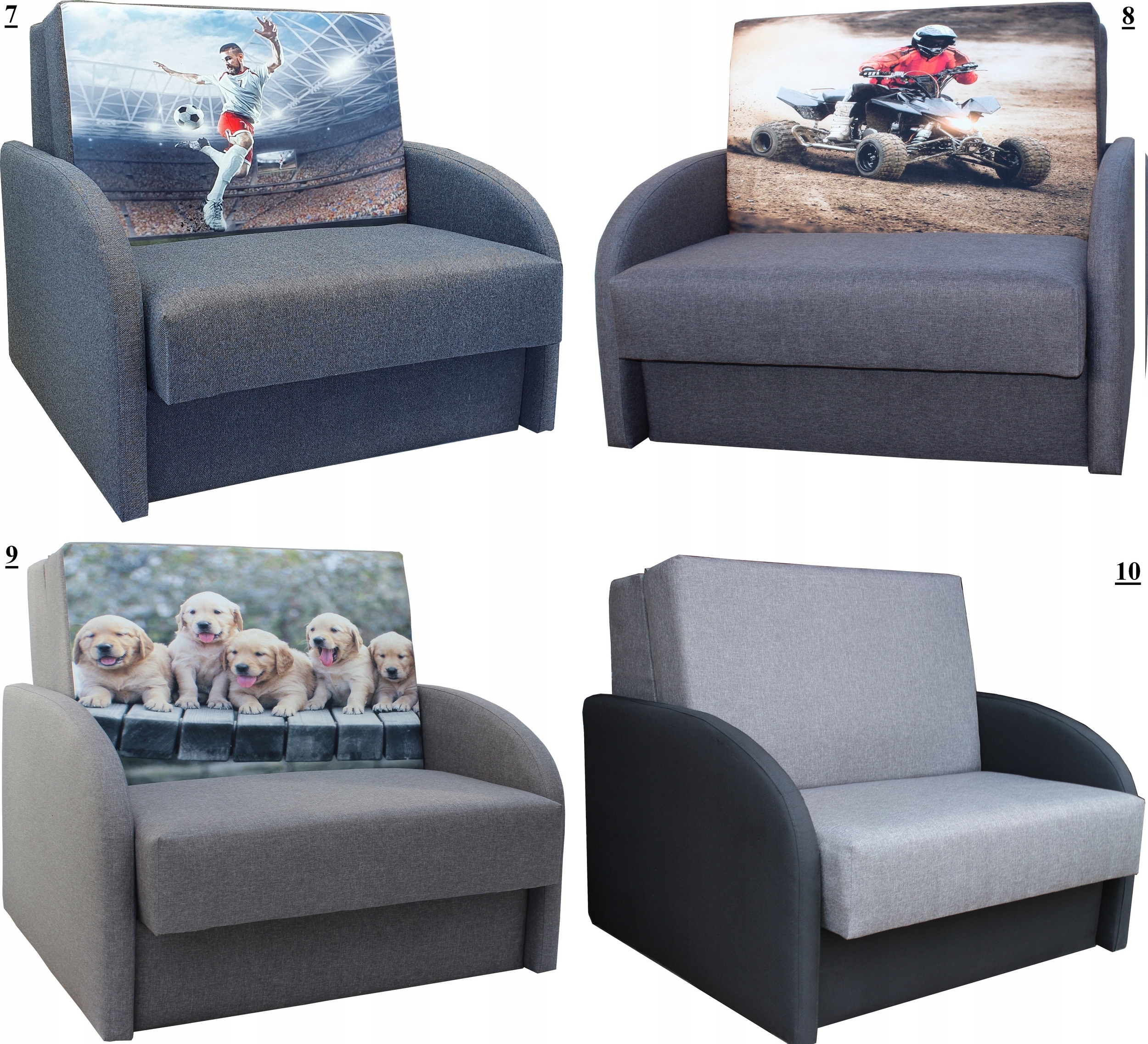 Sofa Fotel Amerykanka GIBO XXL rozkładana SPRĘŻYNY Informacje dodatkowe pojemnik na pościel