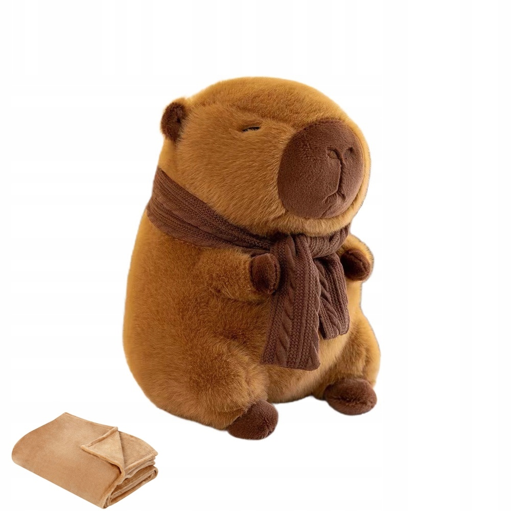 Koc maskotka z kocem kapibara poliester 100 cm x 160 cm