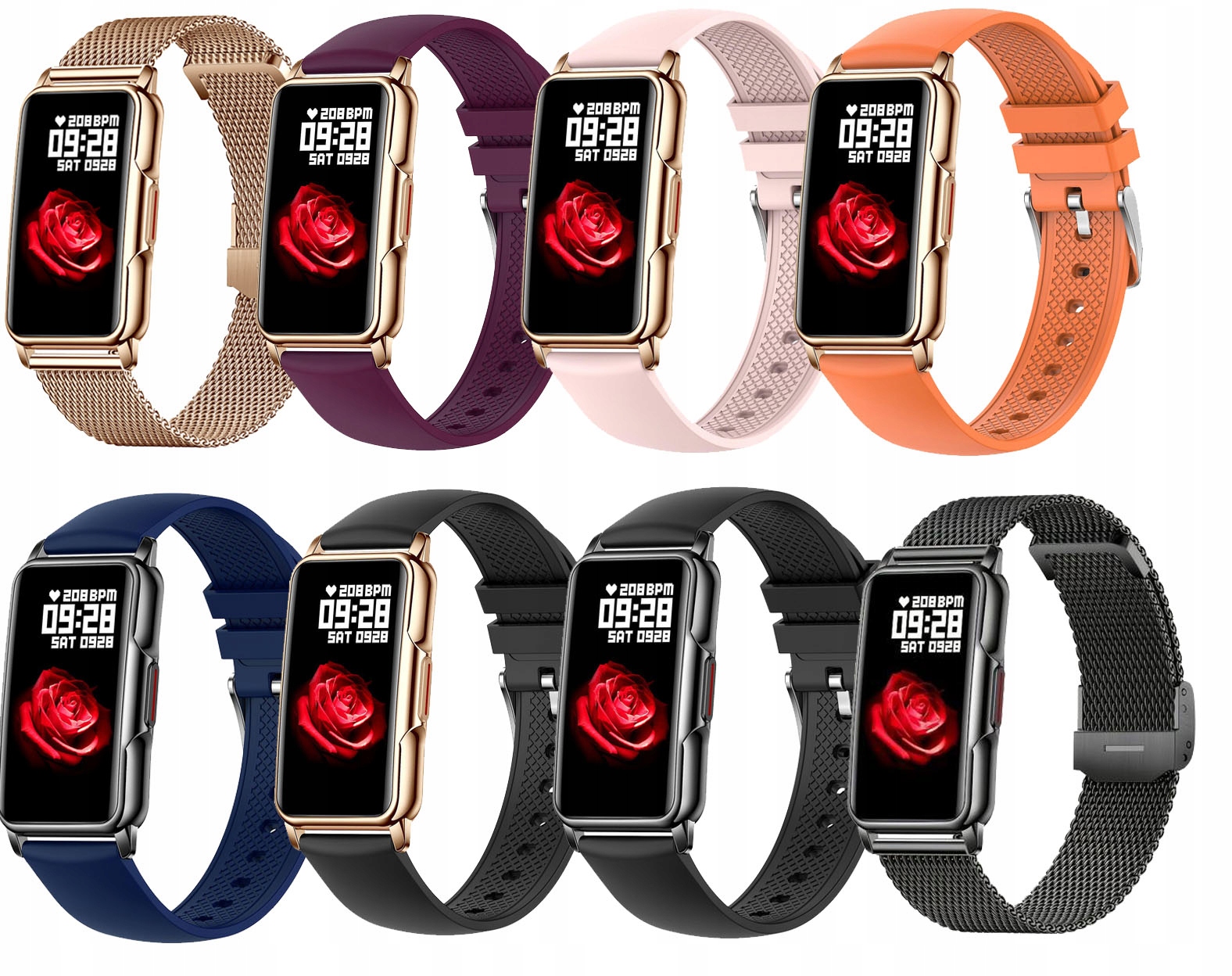 SMARTWATCH ZEGAREK SMARTBAND SMART WATCH DAMSKI PL MENU POLSKIE MĘSKI KROKI Wodoszczelność tak