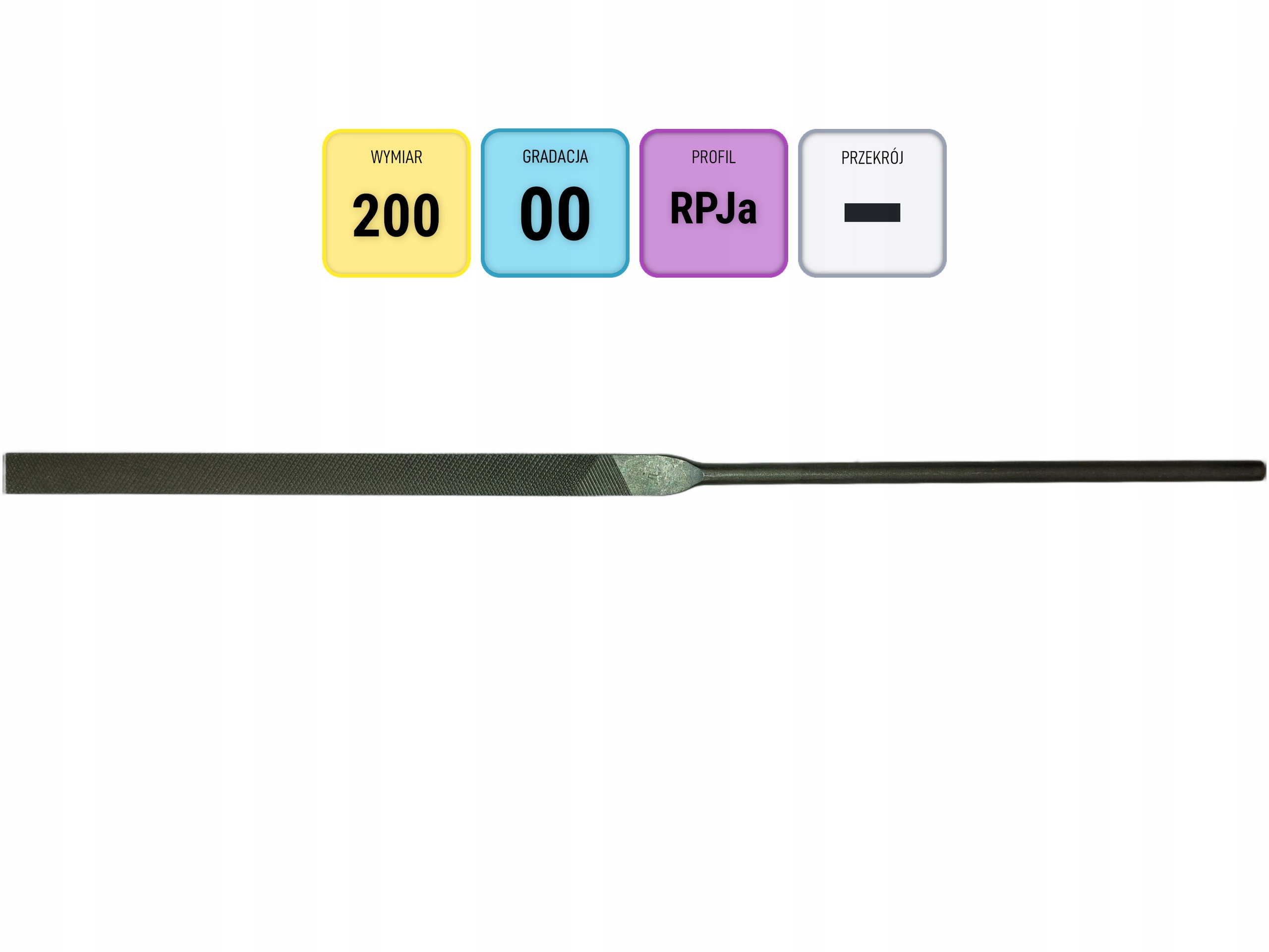 Pilnik Do Metalu Płaski Igiełkowy Iglak 200mm SH000 Zdzierak Befana