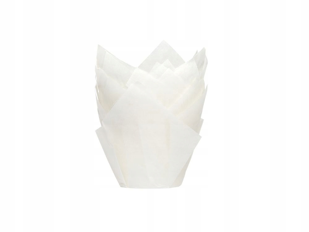 

Papilotki do muffinek tulipan białe 600 sztuk