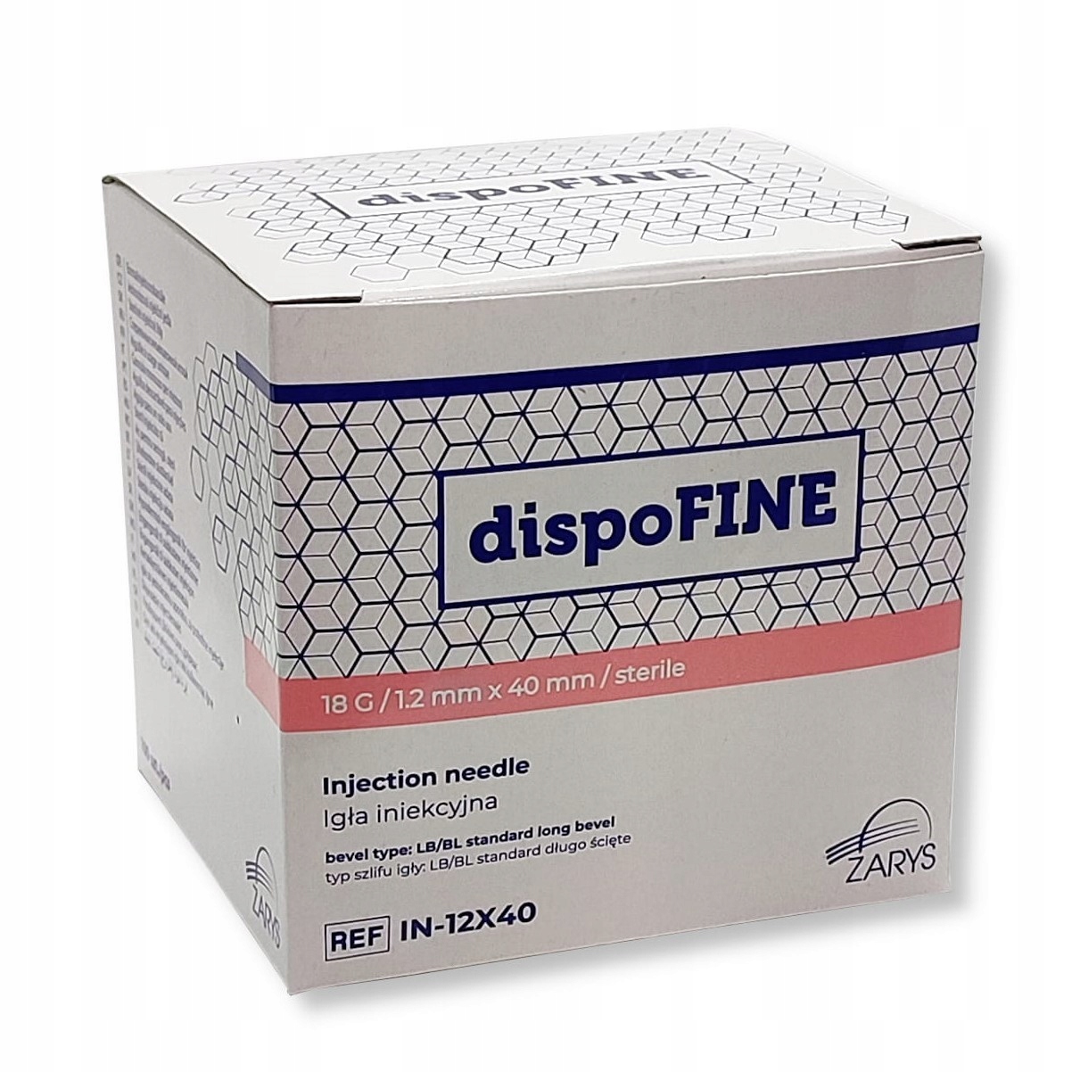 

Igły iniekcyjne dispoFine G18 1.2x40mm 100 szt.