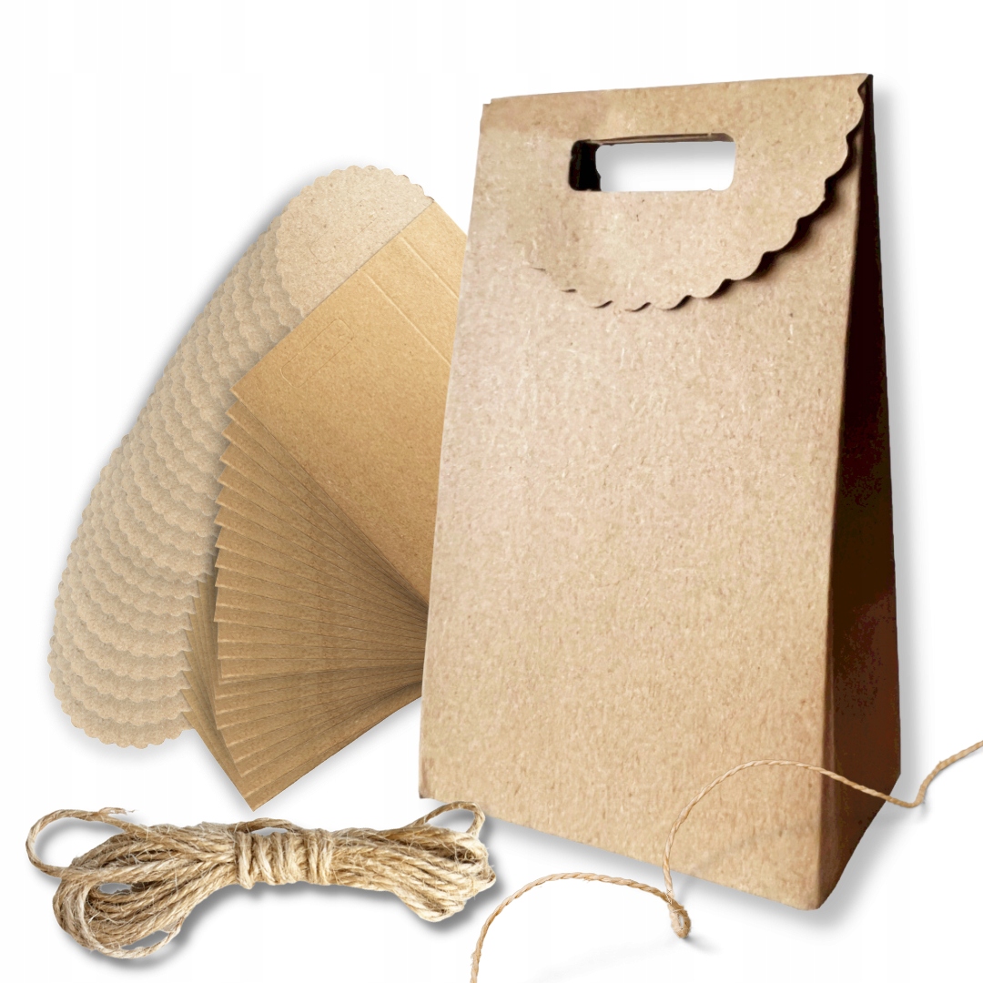 KALENDARZ ADWENTOWY 24 TOREBKI PAPIEROWE + sznurek