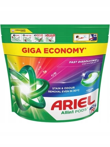 Levně Kapsle na praní Ariel Color Allin 1 70ks