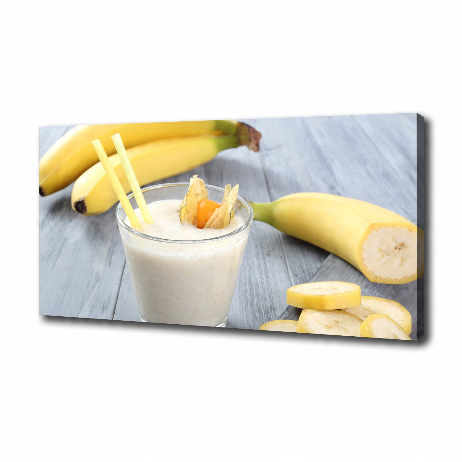 

Foto obraz na płótnie Bananowy koktajl 100x50 cm