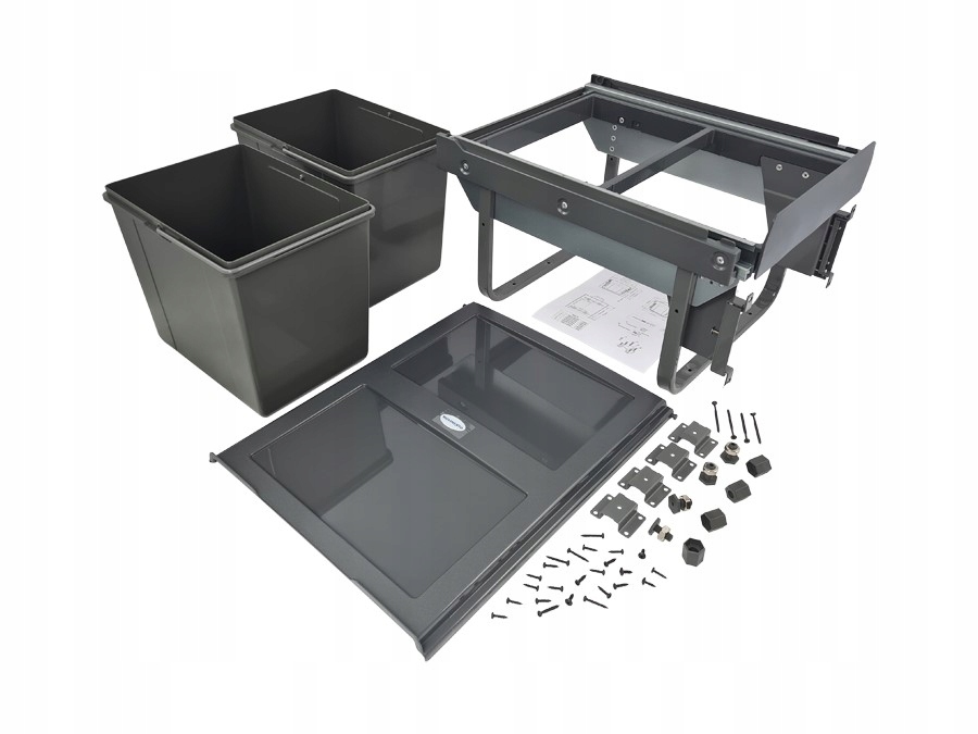 KOSZ SEGREGATOR NA ŚMIECI 15L+15L CICHY DOMYK Kod producenta 3021