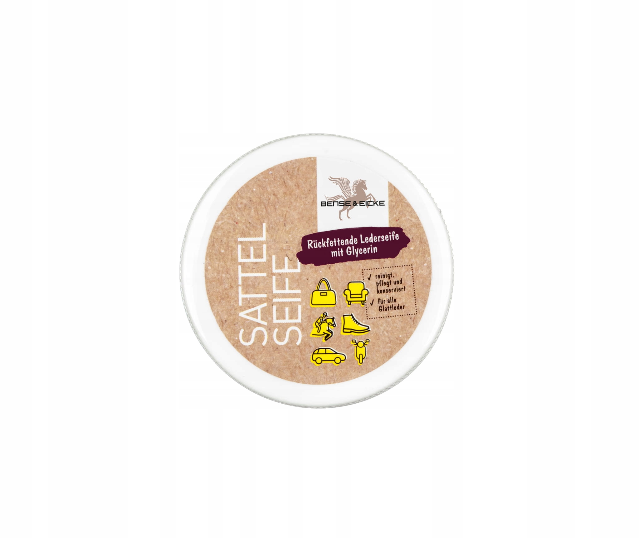 Mydło do czyszczenia skór Bense&Eicke Sattelseife odżywia skórę 50ml