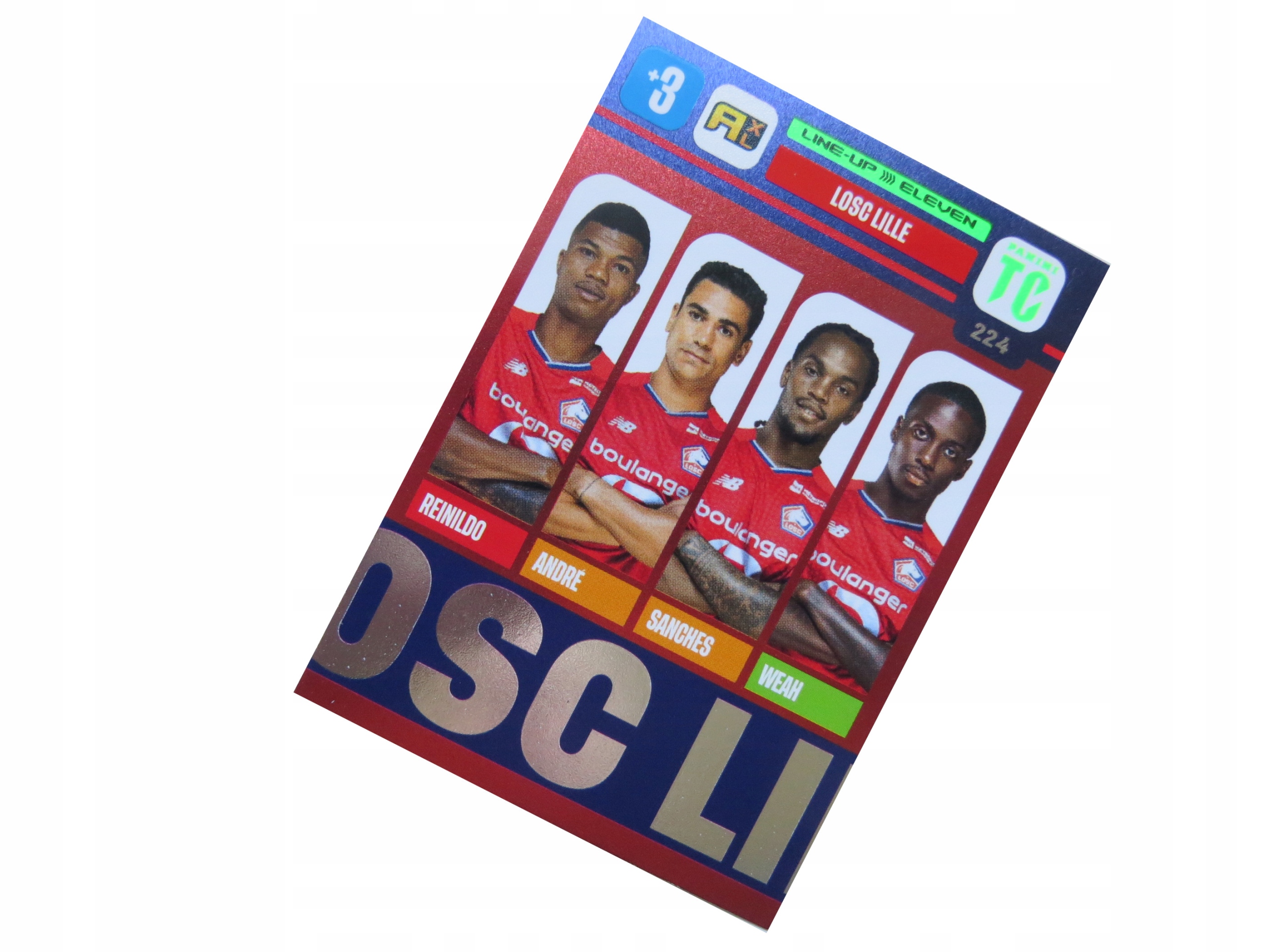 Panini Top Class Line-up Eleven Lille 224