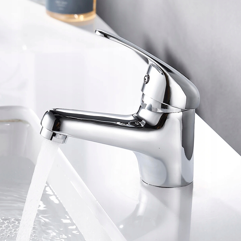 BATERIA ŁAZIENKOWA UMYWALKOWA KRAN DO UMYWALKI NISKA CHROM STOJĄCA MAŁA Rodzaj wylewki Stała