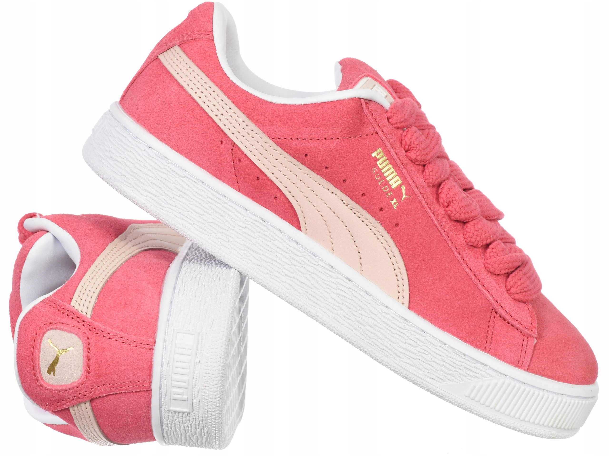 Dámské boty Puma Suede XL 395205-19 sportovní kožené tenisky Růžové