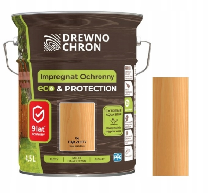 Drewnochron Impregnat Eco&pro Dąb Złoty 4.5L