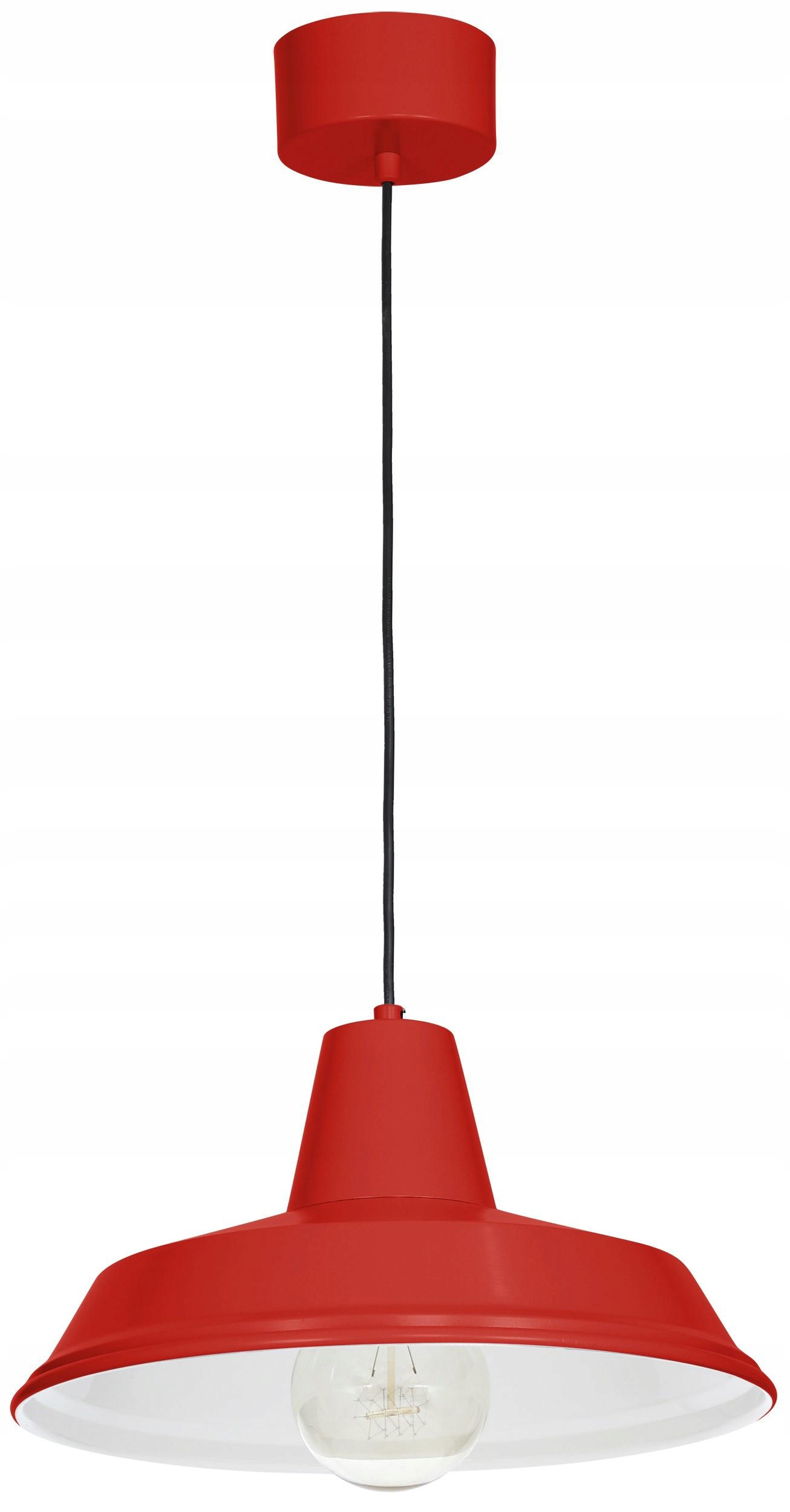 Závěsná lampa Class Červená Bílá, designový doplněk do jídelny