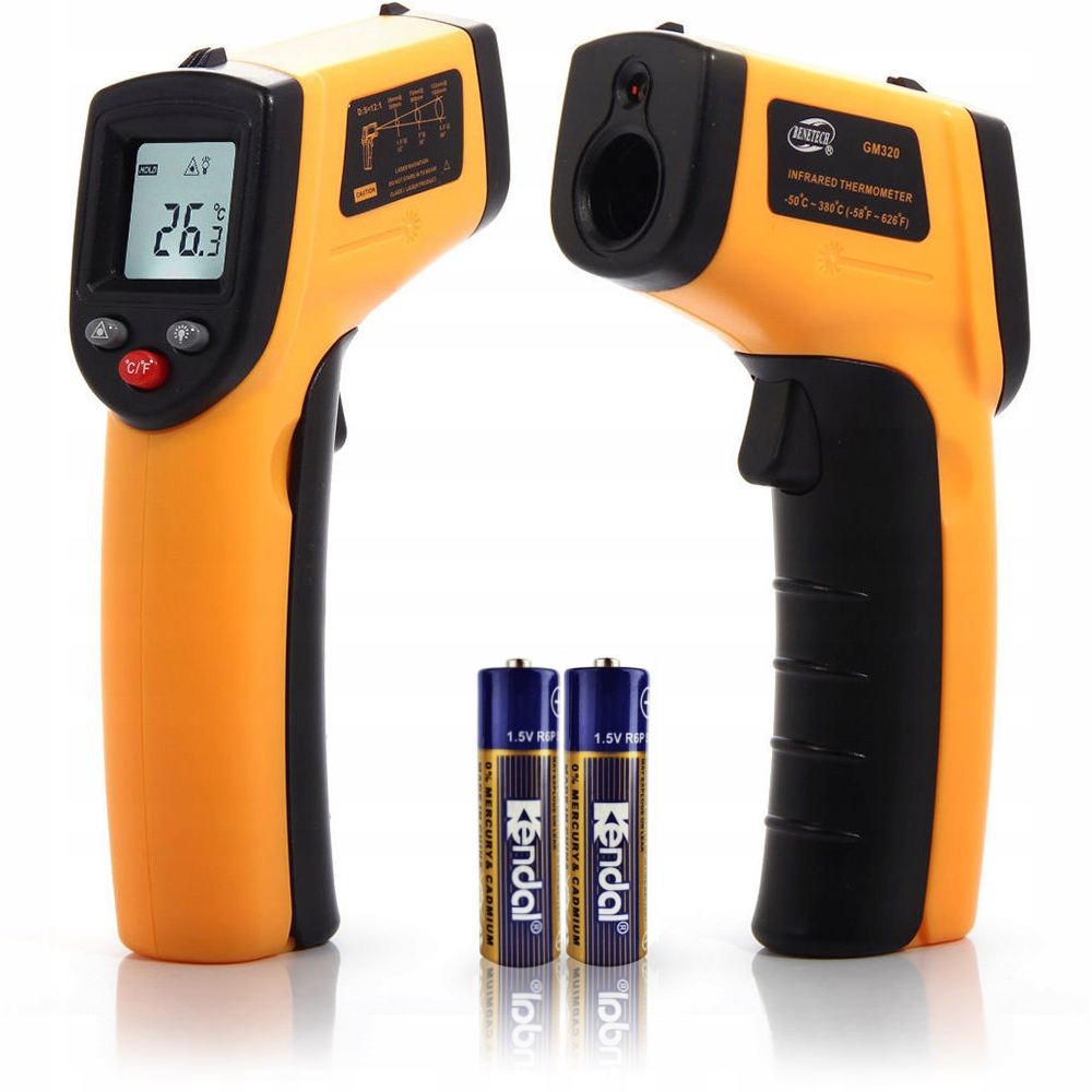 PIROMETR TERMOMETR LASEROWY BEZDOTYKOWY MIERNIK NA PODCZERWIEŃ -50 +400