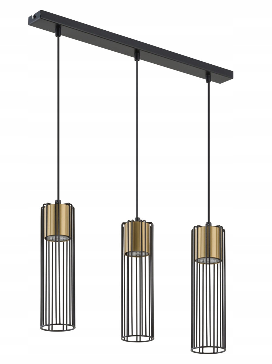 Sigma Lightingová lampa Industriálna Fobia 3xGU10 čierna zlatá 25W