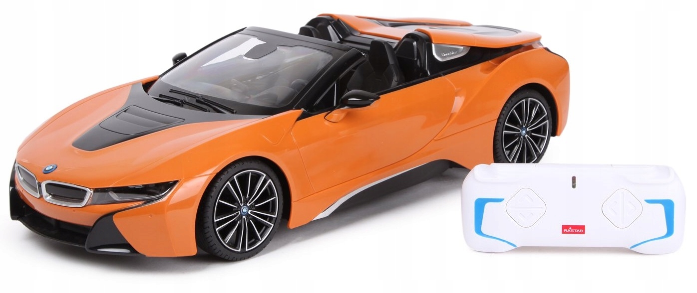 BMW i8 Roadster pomarańczowy RASTAR model 1:12 Zdalnie sterowane auto Liczba kanałów sterowania 1
