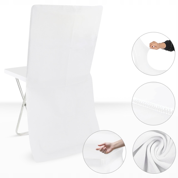 POKROWIEC KRZESŁO BANKIETOWE BIAŁY ŚLUBNY ŚLUB x10 Stan opakowania oryginalne