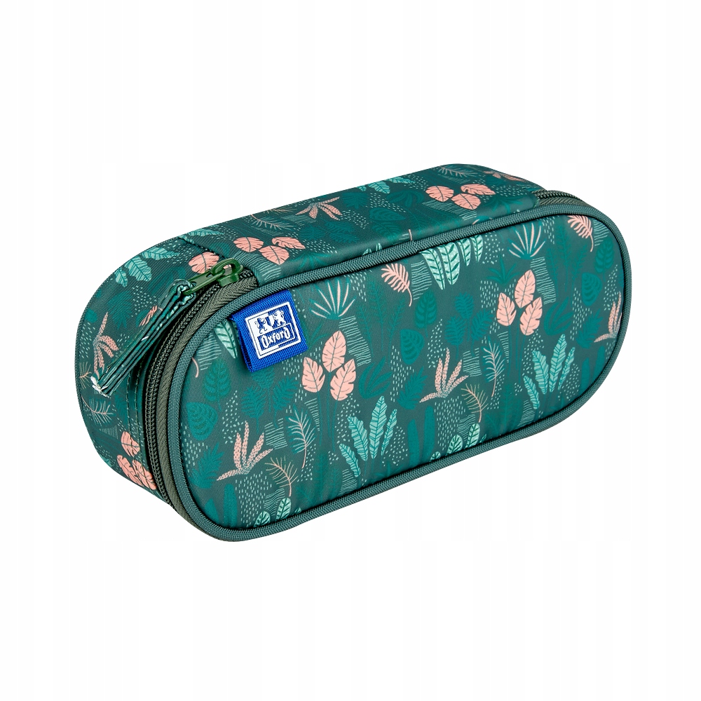 Piórnik rozkładany pojedynczy Oxford zielony