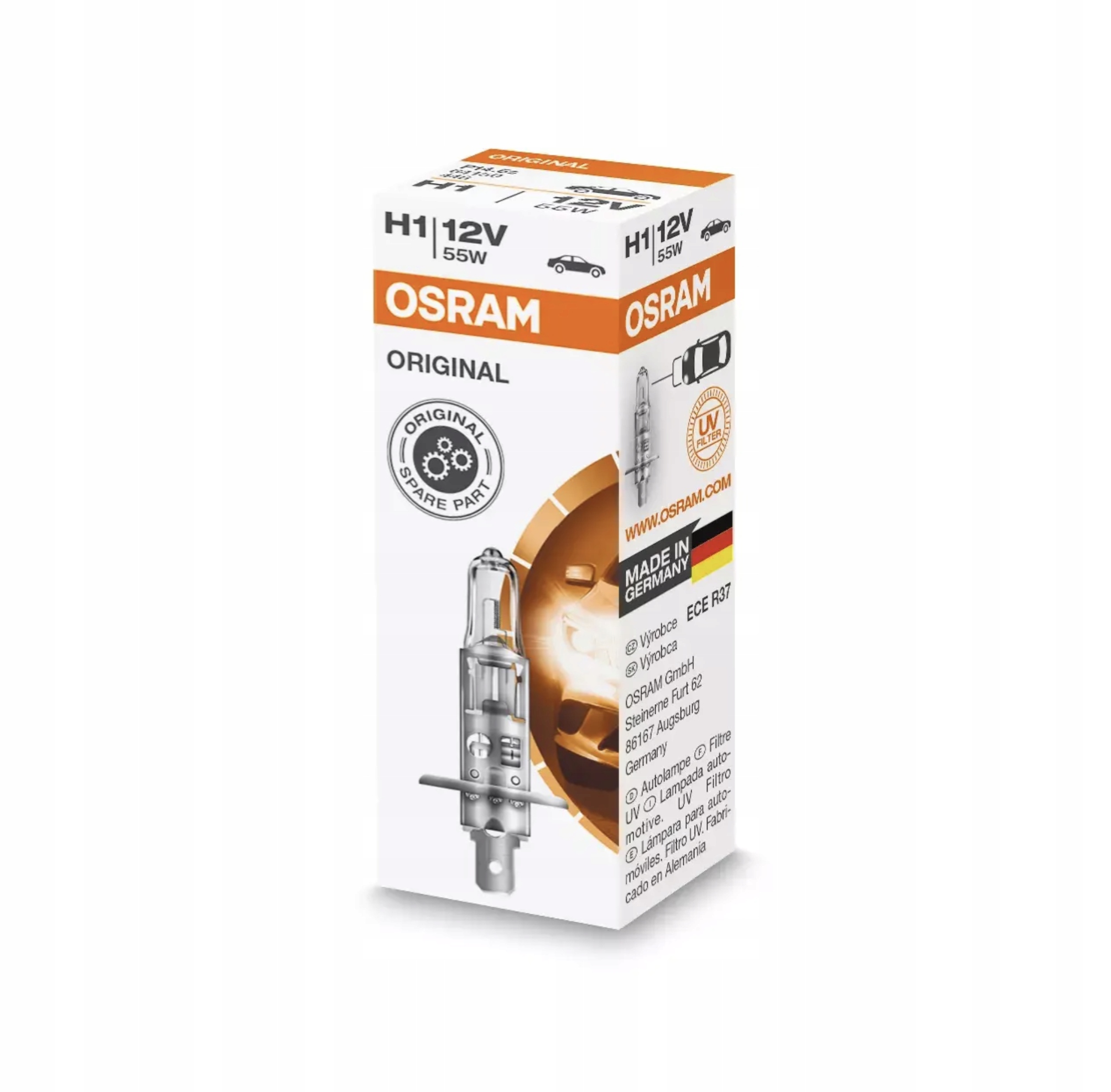 Osram Żarówka Halogenowa H1 12V 55W P14,5s Original Line