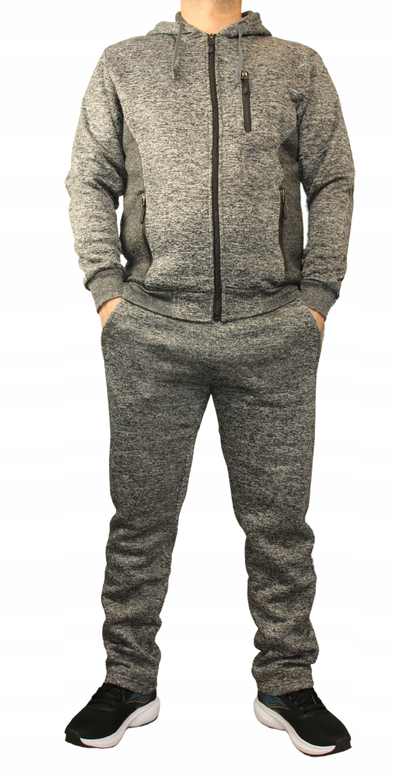 DRES MĘSKI * OCIEPLANY * KOMPLET SPODNIE PLUS BLUZA Z KAPTUREM ROZMIAR 3XL Rodzaj z kapturem