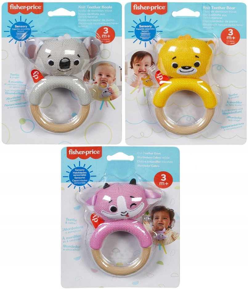 FISHER PRICE - GRYZACZEK SENSORYCZNY MISIO GRR05 Marka Fisher-Price