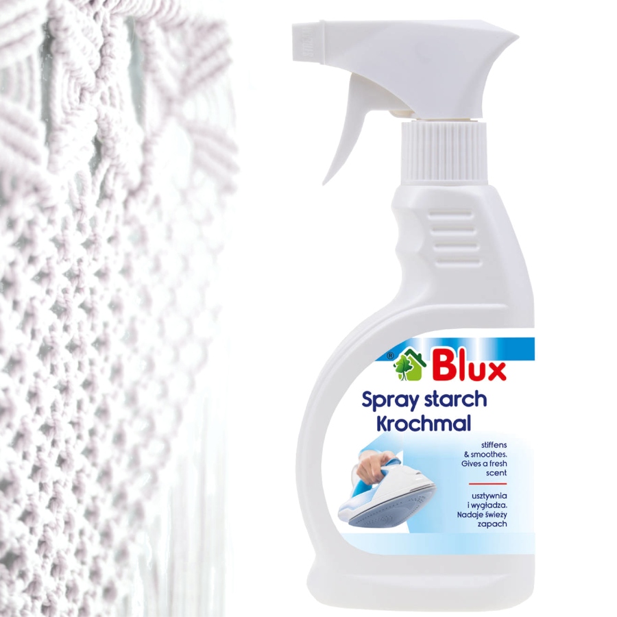 

Krochmal w sprayu do utrwalania makramy Blux 300ml