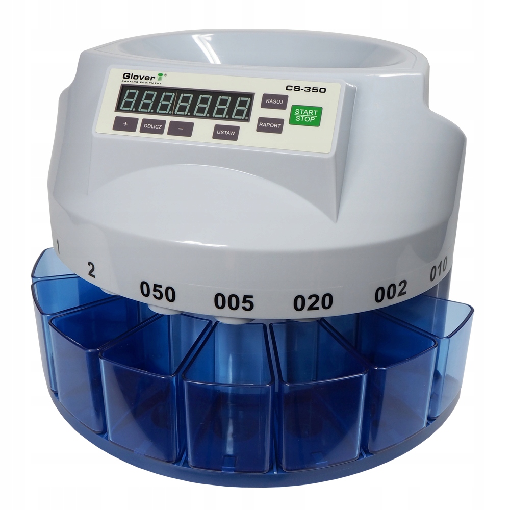 LICZARKA SORTER DO MONET BILONU GLOVER CS-350 PL + WOREK NA BILON Kod producenta 000