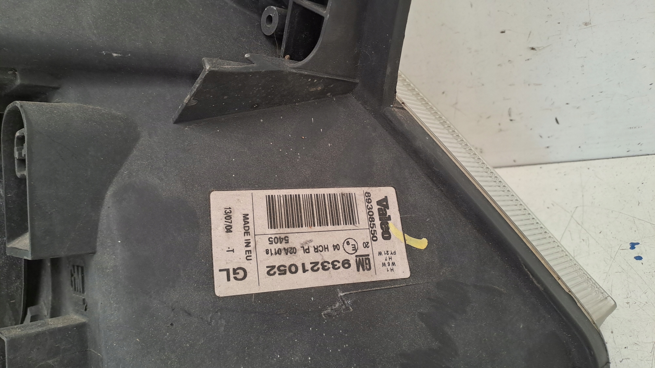 light left front Valeo europa 93321052 Opel Meriva A
