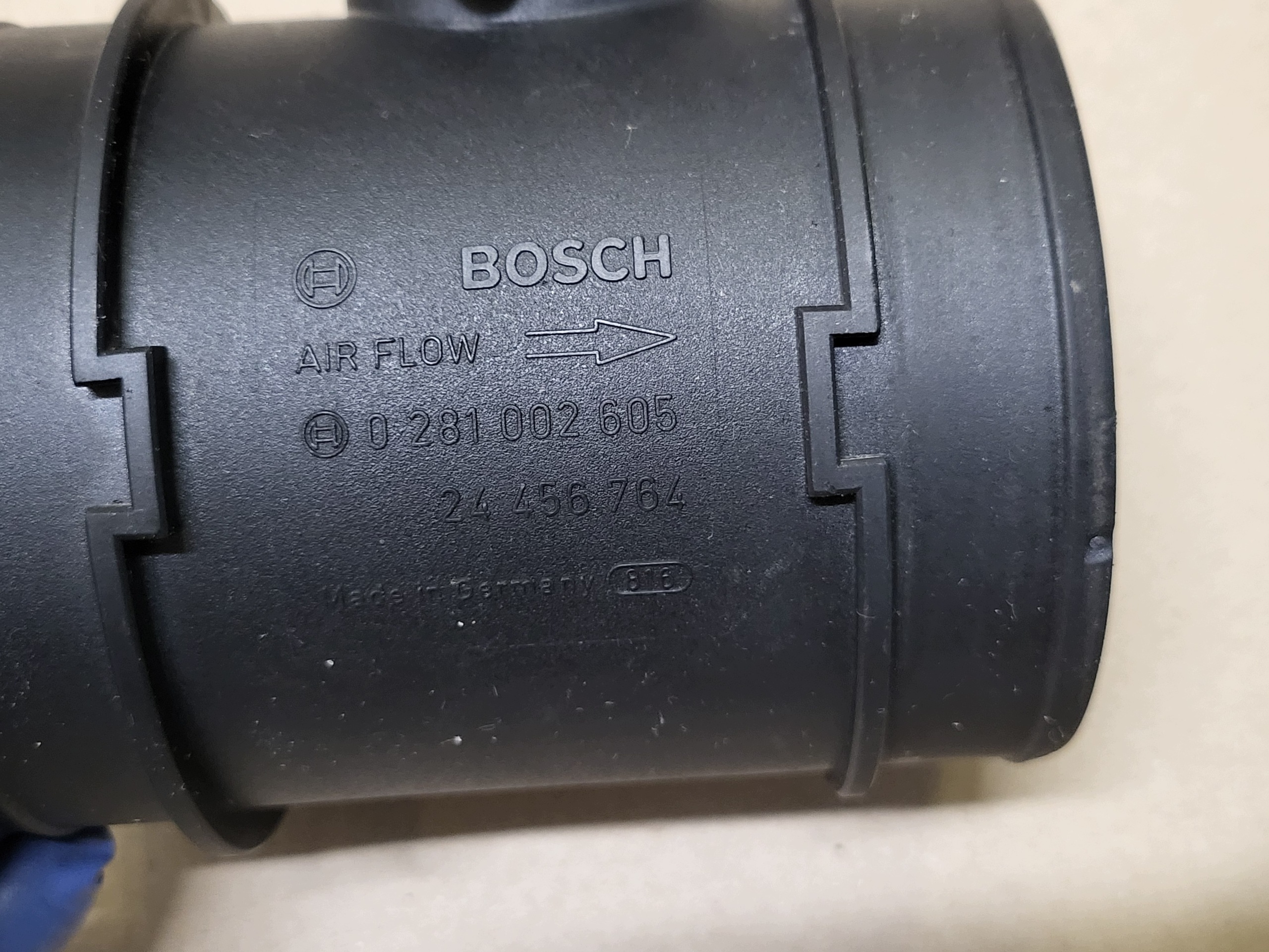 flow meter air SAAB 9-5 95 BOSCH 0281002605 24456764 OE