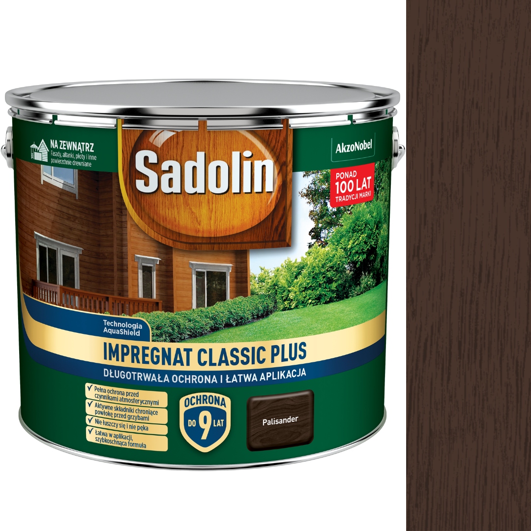 Sadolin Classic Plus Vodný Impregnát 9 L Palisander