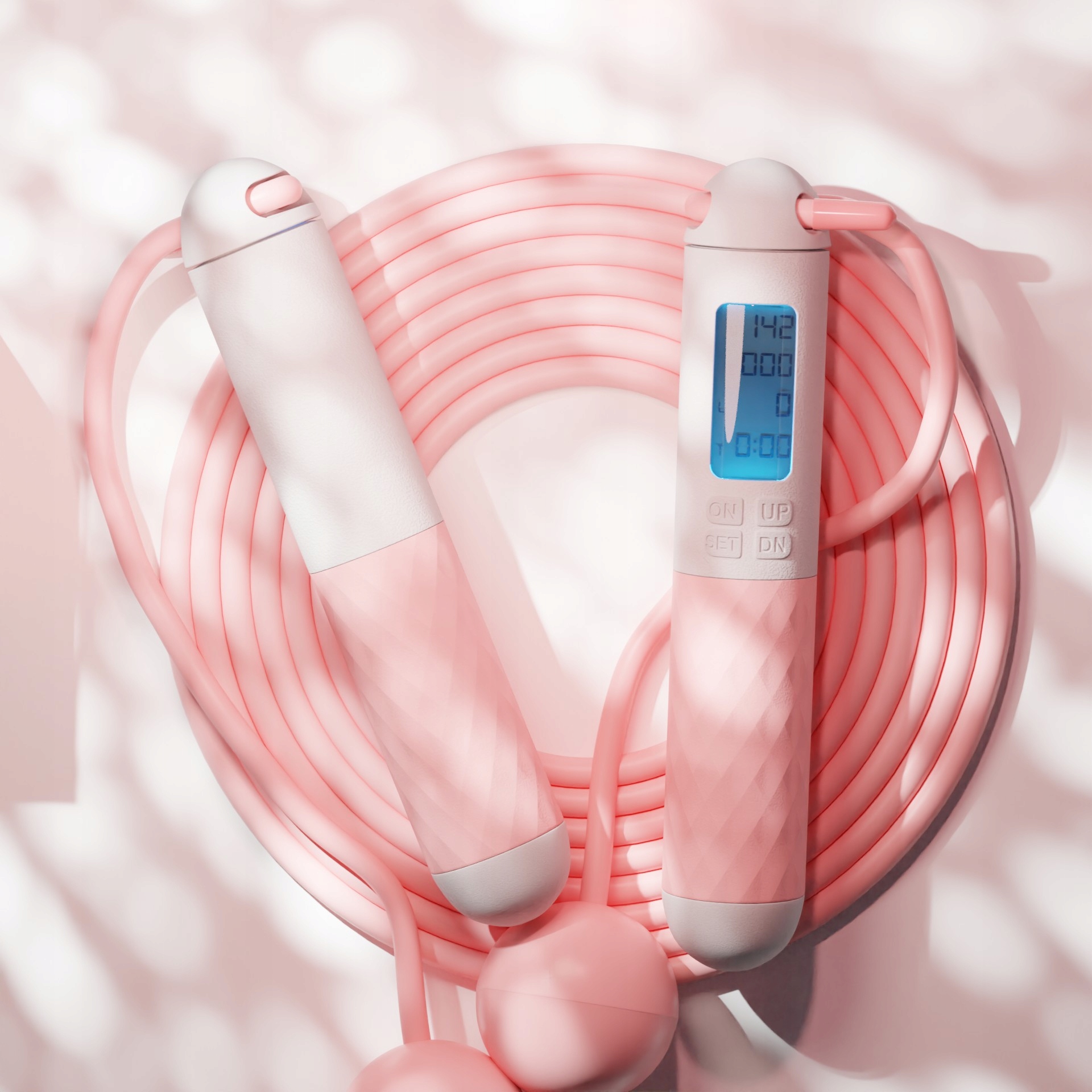 Skakanka z kulkami licznikiem LED regulacją, 280cm Model BLX1