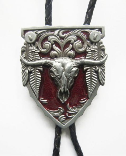 Bolo kravata country western Motiv Western Longhorn