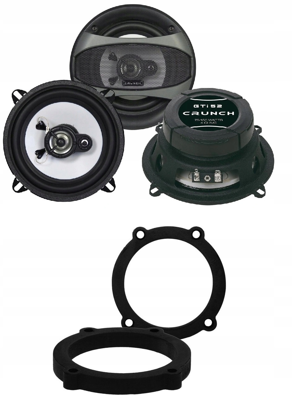 Crunch GTI52 Reproduktory dištančné prvky 13 cm Vw Crafter Mercedes Vito Viano Sprint