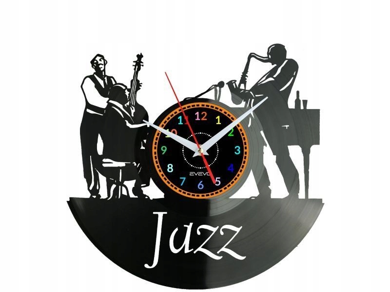 Jazz Music Nástěnné hodiny Vinylová deska Moderní dekorativní jako Dárek