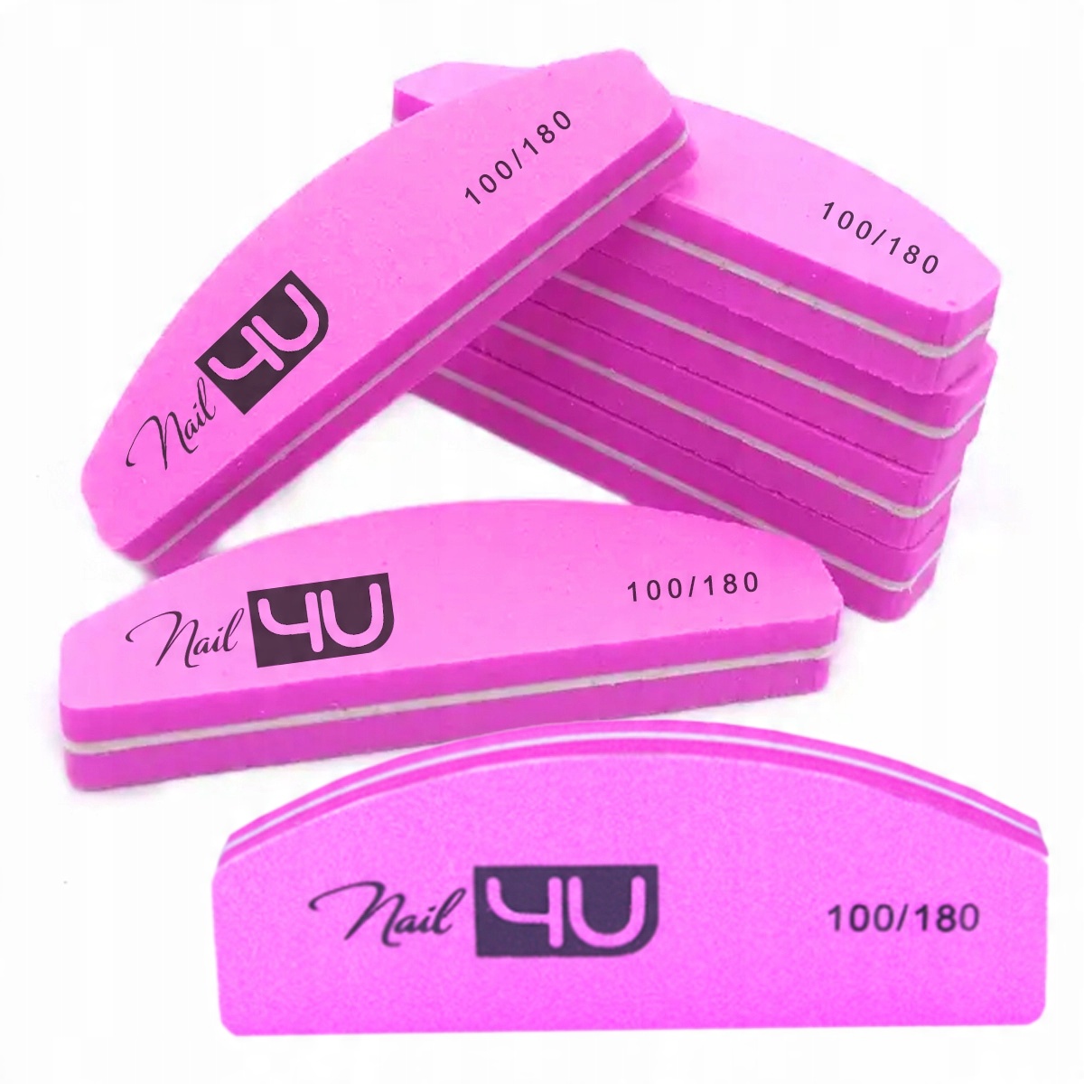 

20 Blok Polerski Nail4U Bloczek 100/180 Candy Pink
