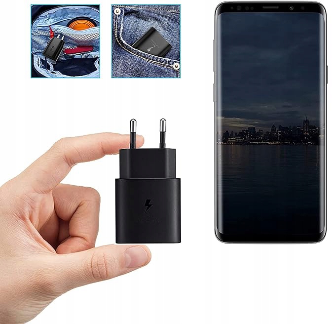 SZYBKA SIECIOWA ŁADOWARKA DO TELEFONÓW SAMSUNG 45W + KABEL ŁADOWANIA USB-C 5A 2M Marka Inna