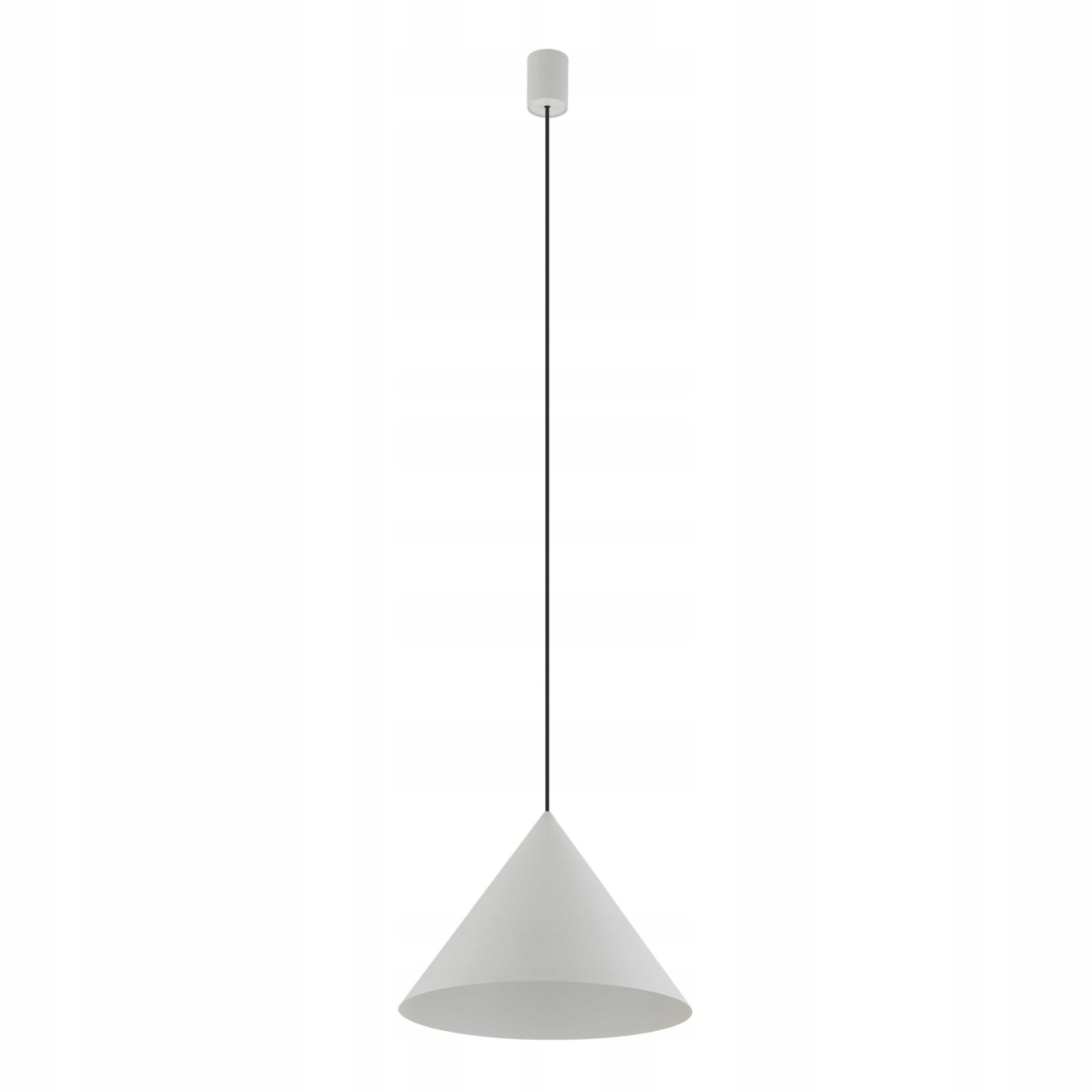 Závesná lampa Zenith sivá s nastaviteľnou výškou nad stôl Nowodvorski