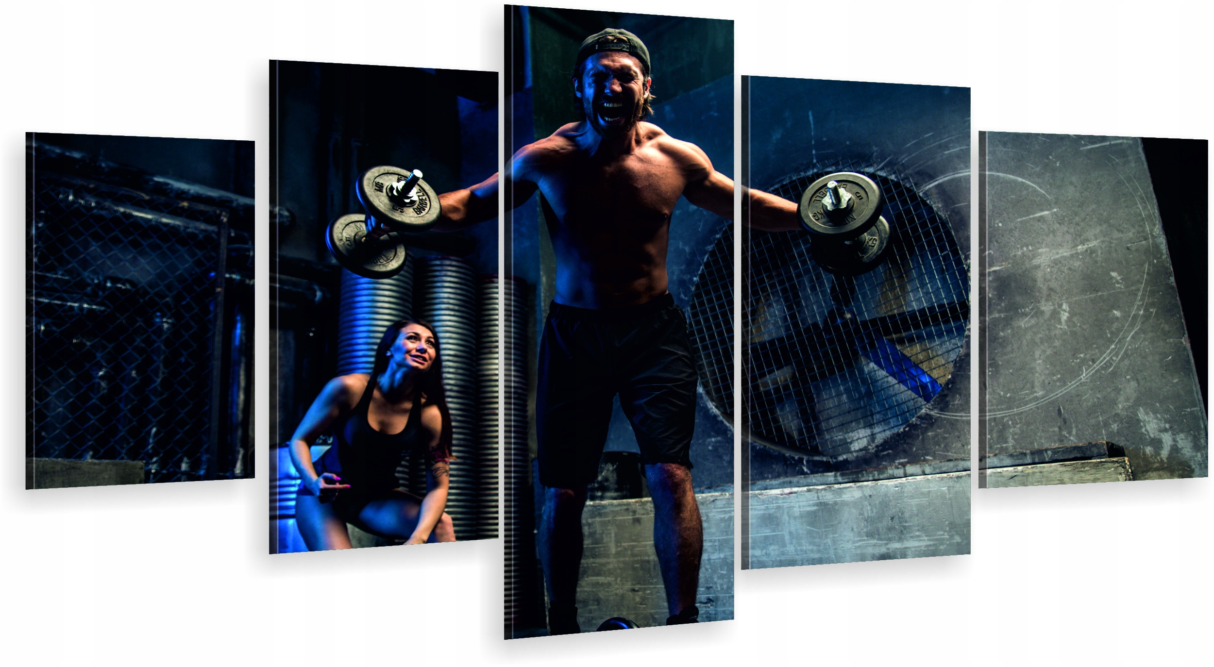 

Tryptyk 5-CZĘŚCI Obraz Obrazy do siłowni fitness